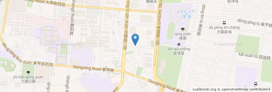Mapa de ubicacion de 黑亼鑄鐵養生鍋 en 臺灣, 臺南市, 東區.