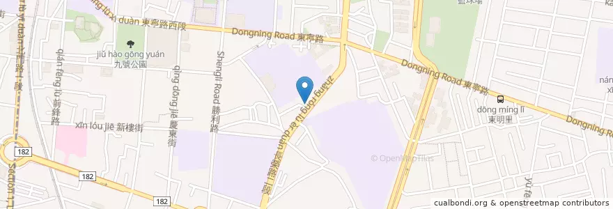 Mapa de ubicacion de 李尚儒眼科診所 en 타이완, 타이난 시, 둥구.