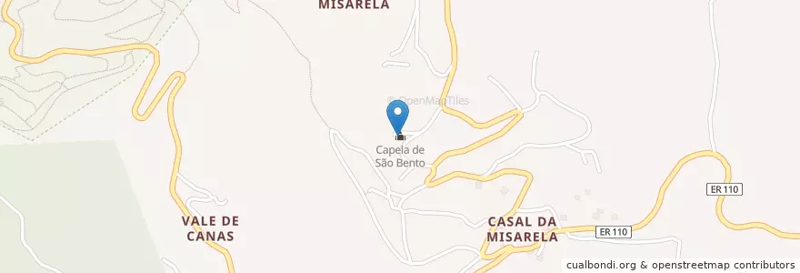 Mapa de ubicacion de Capela de São Bento en پرتغال, Centro, Baixo Mondego, Coimbra, Coimbra, Torres Do Mondego.