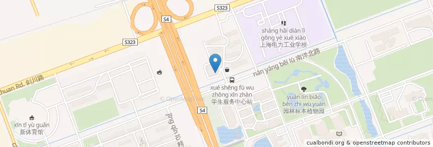 Mapa de ubicacion de 工商银行 en Китай, Шанхай, Миньхан.