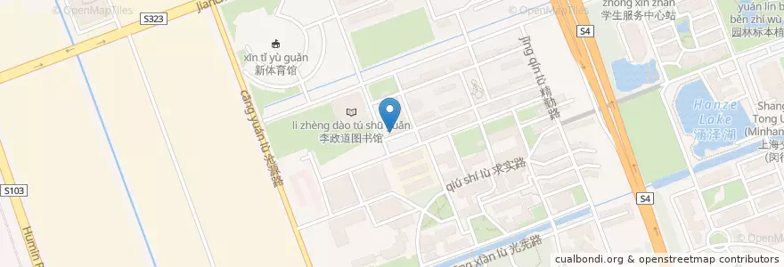 Mapa de ubicacion de 中国银行 en 中国, 上海市, 闵行区.