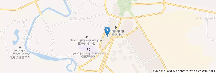 Mapa de ubicacion de 九龙坡第一人民医院 en China, Chongqing, Jiulongpo District, Central Chongqing.