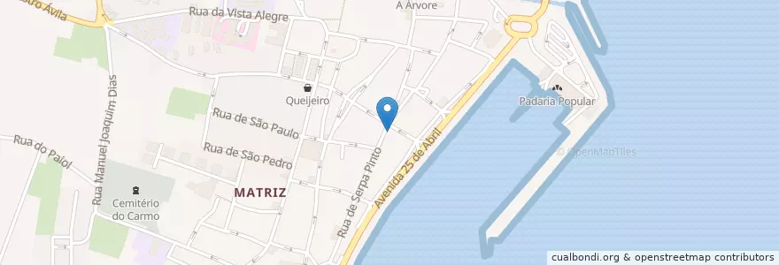 Mapa de ubicacion de Café Tosibel en Португалия, Азорские Острова, Faial, Horta, Horta (Matriz).