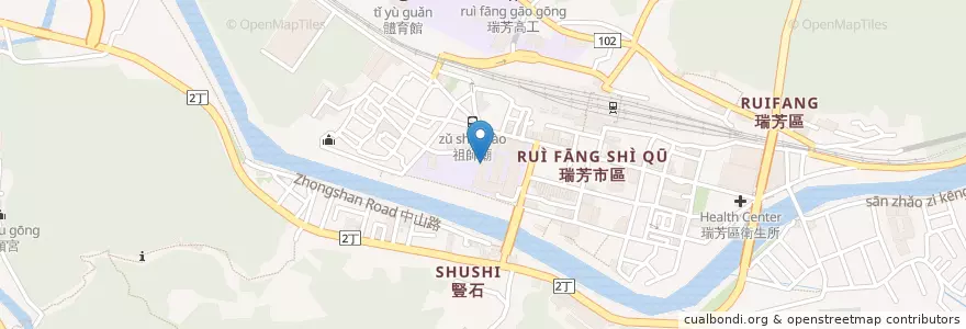 Mapa de ubicacion de 瑞芳國小附設幼稚園 en Тайвань, Новый Тайбэй, 瑞芳區.