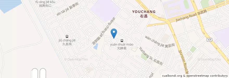 Mapa de ubicacion de 黃家肉骨茶 en 타이완, 가오슝시, 난쯔구.
