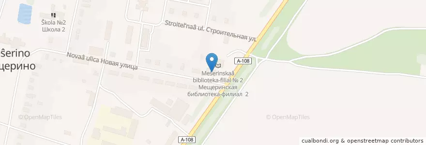 Mapa de ubicacion de Мещеринская амбулатория en Rússia, Distrito Federal Central, Oblast De Moscou, Городской Округ Ступино.