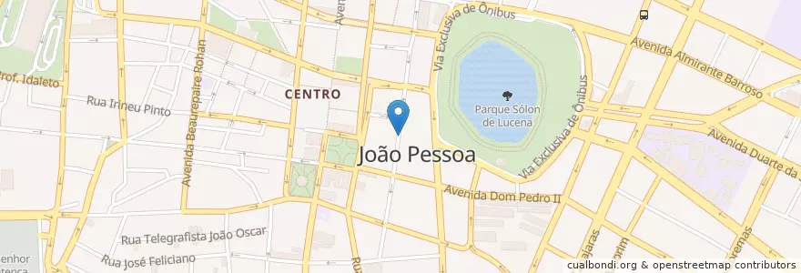 Mapa de ubicacion de Estacionamento Pago en Brezilya, Kuzeydoğu Bölgesi, Paraíba, Região Geográfica Intermediária De João Pessoa, Região Geográfica Imediata De João Pessoa, Região Metropolitana De João Pessoa, João Pessoa.