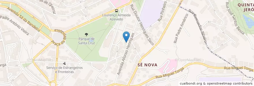 Mapa de ubicacion de Avenue Club en ポルトガル, Centro, Baixo Mondego, Coimbra, Coimbra, Sé Nova, Santa Cruz, Almedina E São Bartolomeu.