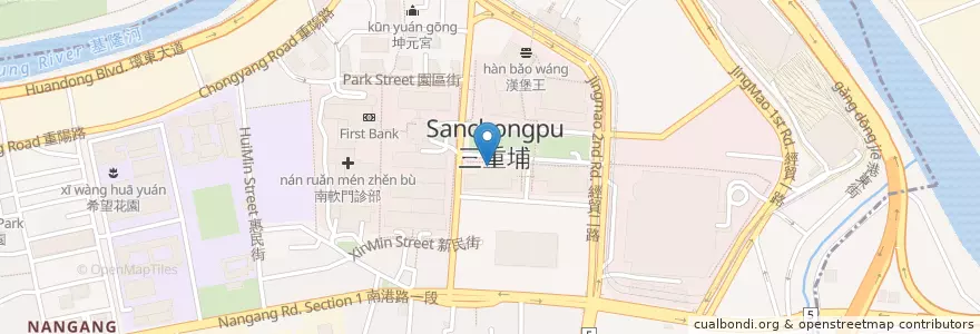 Mapa de ubicacion de 新光銀行 en Taïwan, Nouveau Taipei, Taipei, District De Nangang.