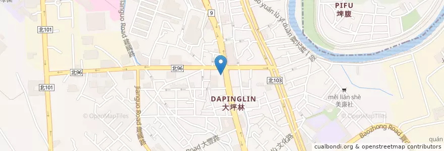 Mapa de ubicacion de 利林牙醫診所 en Тайвань, Новый Тайбэй, 新店區.