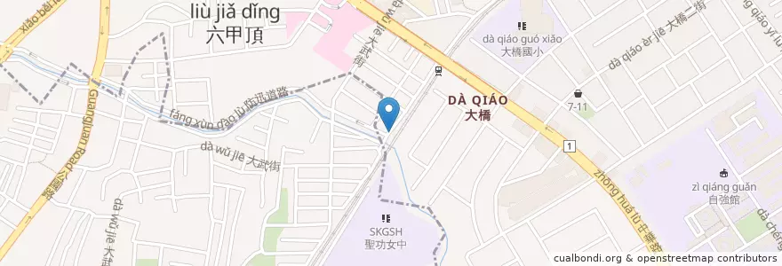 Mapa de ubicacion de 榕后宮 en Taiwán, 臺南市, 永康區.