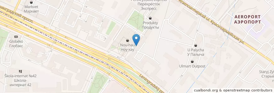 Mapa de ubicacion de Дента-Эль en روسيا, Центральный Федеральный Округ, Москва, Северный Административный Округ, Район Аэропорт.