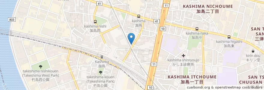 Mapa de ubicacion de お食事処かすが en 일본, 오사카부, 오사카, 淀川区.