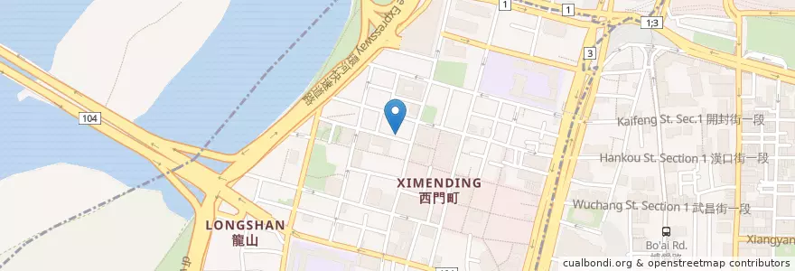 Mapa de ubicacion de 豪季水餃專賣店 en 台湾, 新北市, 台北市, 万華区.