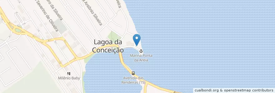 Mapa de ubicacion de Chef Fedoca en Brasilien, Süden, Santa Catarina, Microrregião De Florianópolis, Região Geográfica Intermediária De Florianópolis, Florianópolis.