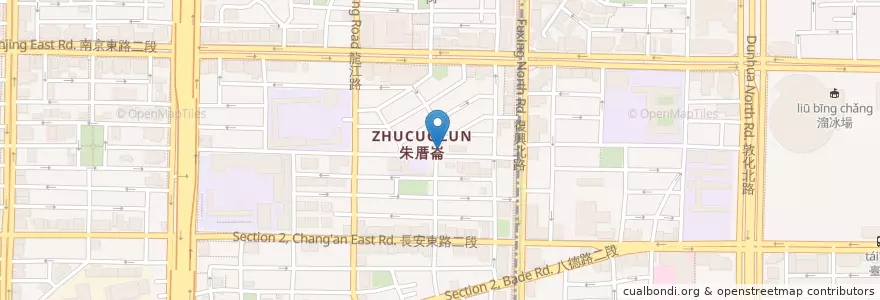 Mapa de ubicacion de 寶妍定食屋 en 台湾, 新北市, 台北市, 中山区.