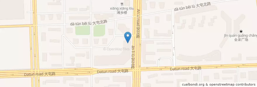 Mapa de ubicacion de 全聚德 en 중국, 베이징시, 허베이성, 朝阳区 / Chaoyang.