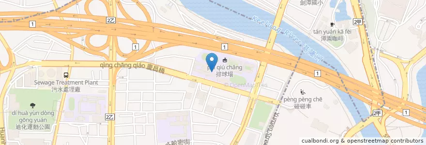 Mapa de ubicacion de 重慶國中水池 en Taïwan, Nouveau Taipei, Taipei.