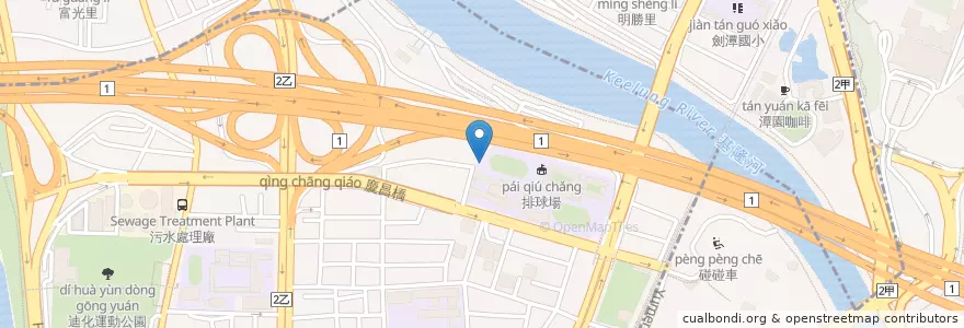 Mapa de ubicacion de 回收場 en 台湾, 新北市, 台北市.