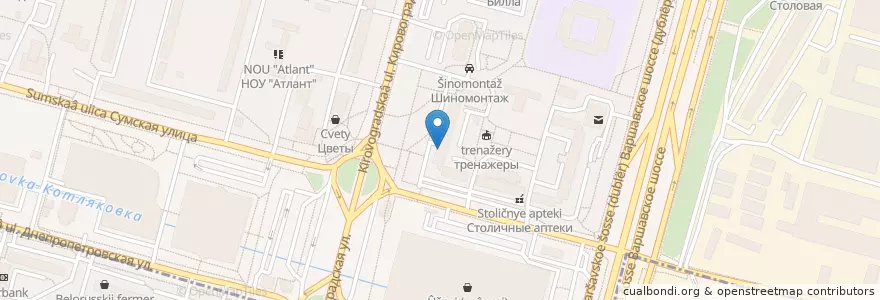 Mapa de ubicacion de АСНА en Rusia, Центральный Федеральный Округ, Москва, Южный Административный Округ.