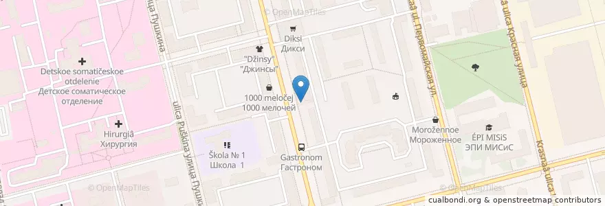 Mapa de ubicacion de *У Палыча и Т* en Russie, District Fédéral Central, Oblast De Moscou, Городской Округ Электросталь.