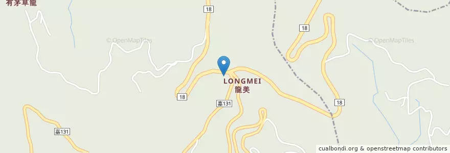 Mapa de ubicacion de 龍美手工饅頭 en Taiwan, 臺灣省, 嘉義縣.