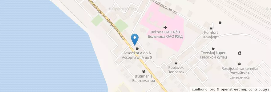 Mapa de ubicacion de Planet Sushi en Russia, Central Federal District, Tver Oblast, Bologovsky District, Городское Поселение Бологое.