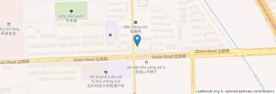 Mapa de ubicacion de 小渝府 en China, Beijing, Hebei, Haidian District.