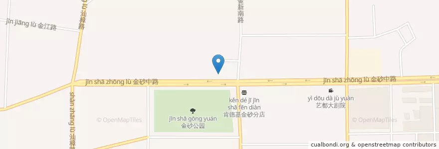 Mapa de ubicacion de 交通银行金凤支行 en الصين, غوانغدونغ, شانتو, 金平区, 金砂街道.