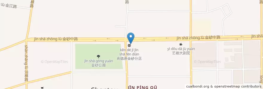 Mapa de ubicacion de 麦当劳 en 중국, 광둥성, 산터우시, 金平区, 石炮台街道.