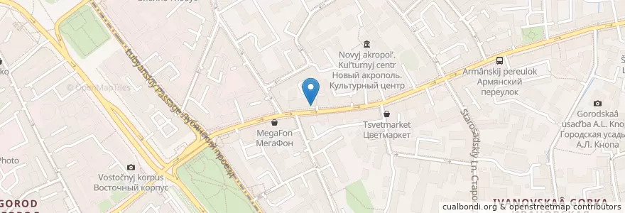Mapa de ubicacion de Prime en 俄罗斯/俄羅斯, Центральный Федеральный Округ, Москва, Центральный Административный Округ.