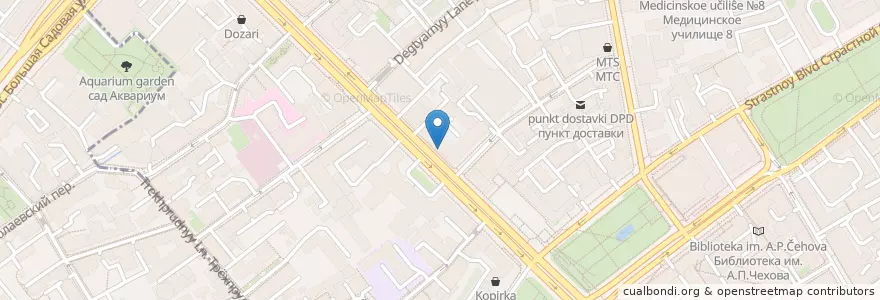 Mapa de ubicacion de Prime en Russie, District Fédéral Central, Moscou, Центральный Административный Округ, Тверской Район.