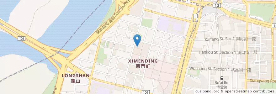 Mapa de ubicacion de 大家好港式燒腊便當 en 臺灣, 新北市, 臺北市, 萬華區.