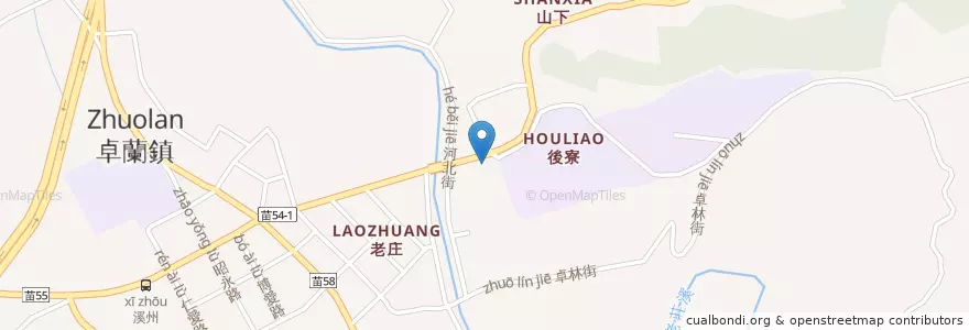 Mapa de ubicacion de 衛生所 en Taiwan, 臺灣省, 苗栗縣, 卓蘭鎮.