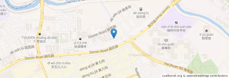 Mapa de ubicacion de 大發牛排 en Taiwan, Kaohsiung, 楠梓區.