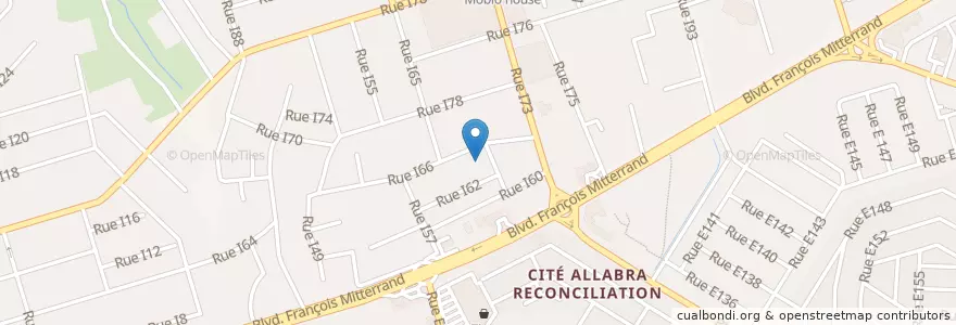 Mapa de ubicacion de Groupe Scolaire Victor Schoelcher en Côte D’Ivoire, Abidjan, Cocody.