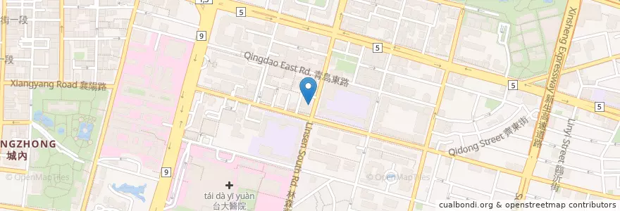 Mapa de ubicacion de 柯滄銘婦產科 en Taiwan, Nuova Taipei, Taipei, 中正區.