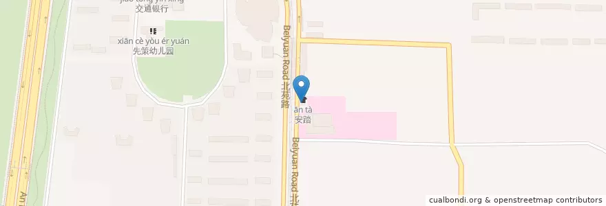 Mapa de ubicacion de 一品滋味牛肉拉面 en 중국, 베이징시, 허베이성, 朝阳区 / Chaoyang.