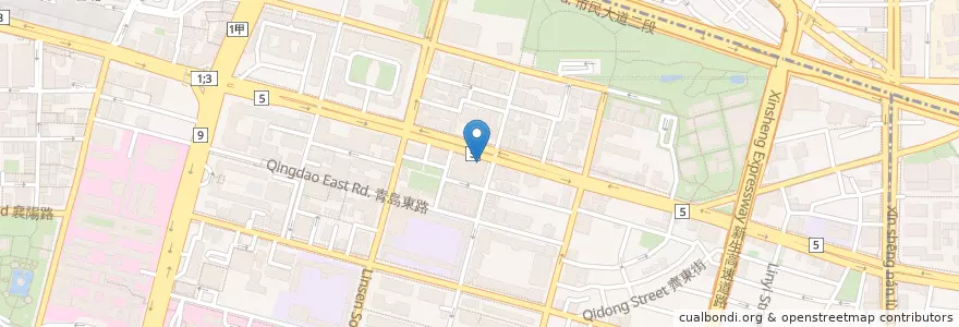 Mapa de ubicacion de 阜杭豆漿 en تايوان, تايبيه الجديدة, تايبيه, 中正區.