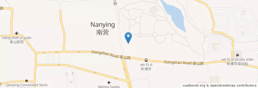 Mapa de ubicacion de Пекинский Ботанический сад (Парковка) 植物园停车场 en China, Pequim, Hebei, 海淀区.