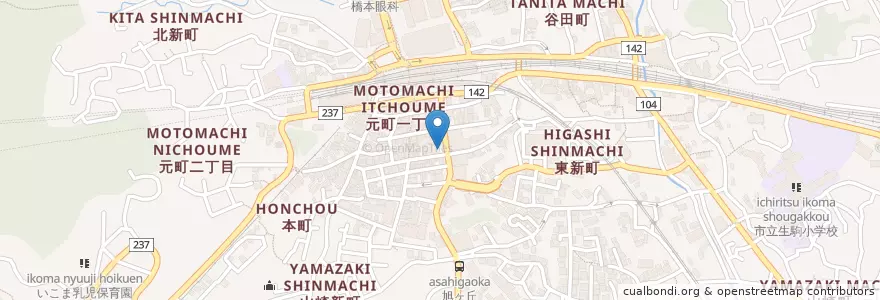 Mapa de ubicacion de 三井のリパーク en Giappone, Prefettura Di Nara, 生駒市.