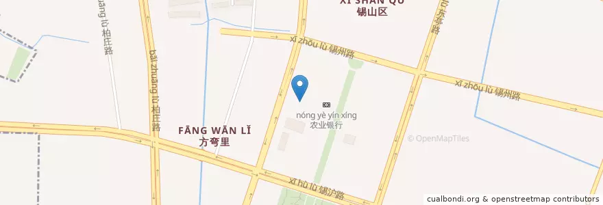 Mapa de ubicacion de 工商银行 en China, 无锡市, 锡山区 (Xishan).