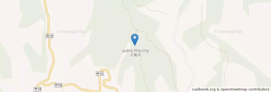 Mapa de ubicacion de 光風亭 en Taiwan, 臺灣省, 新竹縣, 新埔鎮.