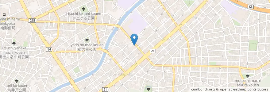 Mapa de ubicacion de アイ歯科クリニック en Japón, Prefectura De Kanagawa, Yokohama, Barrio Minami.