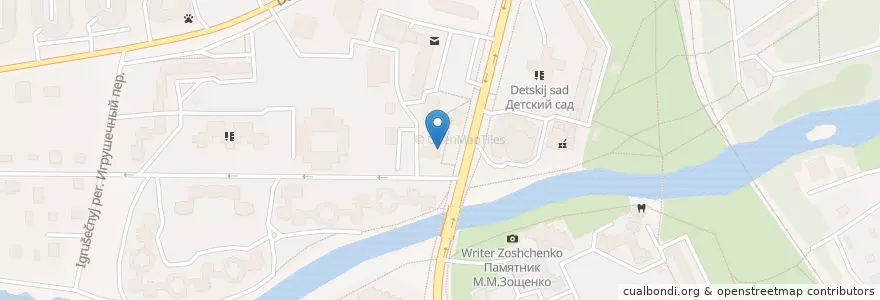 Mapa de ubicacion de АБ Россия en Rusia, Северо-Западный Федеральный Округ, Óblast De Leningrado, San Petersburgo, Курортный Район, Сестрорецк.