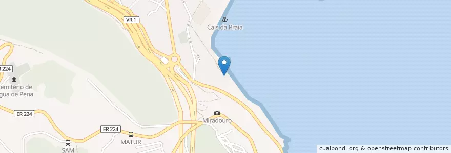 Mapa de ubicacion de Capela de São Roque en پرتغال, Machico, Machico.