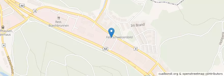 Mapa de ubicacion de Agip en Schweiz/Suisse/Svizzera/Svizra, Schaffhausen, Schaffhausen.
