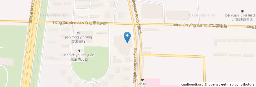 Mapa de ubicacion de 呷哺呷哺 en الصين, بكين, خبي, 朝阳区 / Chaoyang.