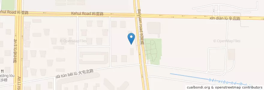 Mapa de ubicacion de 袁姑妈家常菜 en الصين, بكين, خبي, 朝阳区 / Chaoyang.