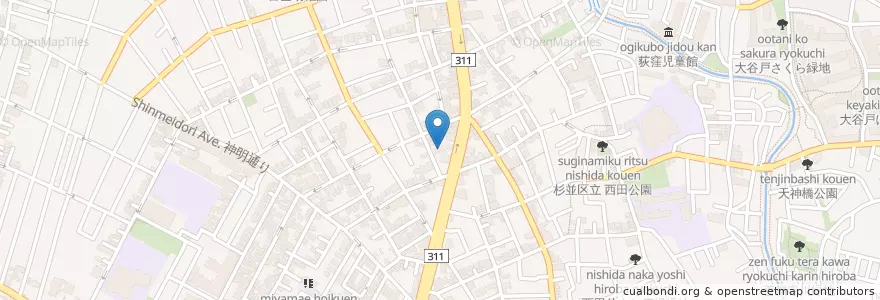 Mapa de ubicacion de ENEOS en ژاپن, 東京都, 杉並区.